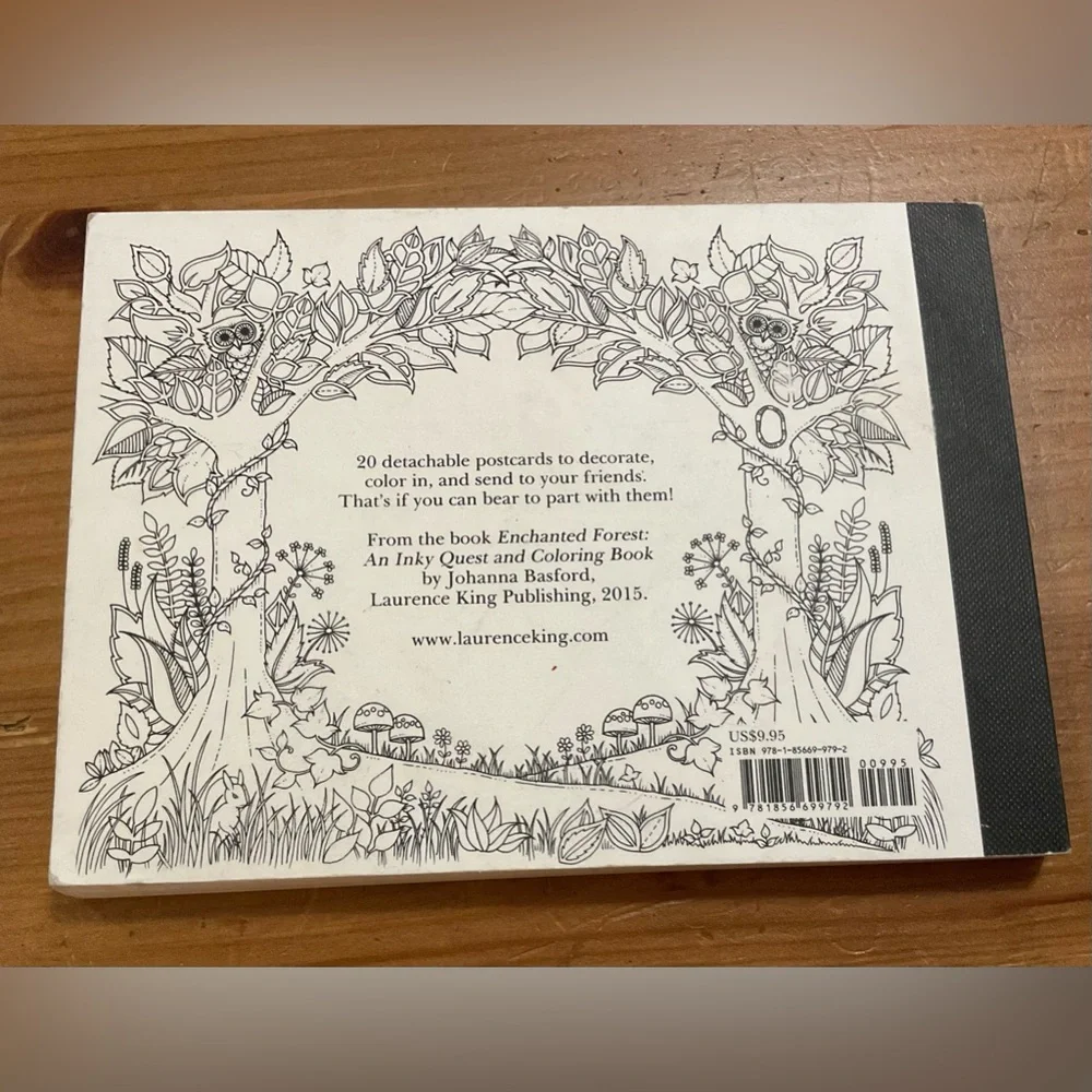 Johanna Basford: Duo/set of post cards and blank note cards with envelopes.